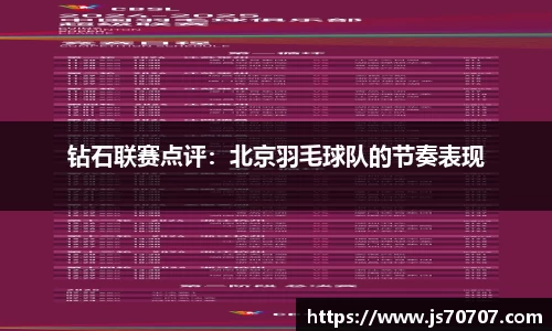 钻石联赛点评：北京羽毛球队的节奏表现