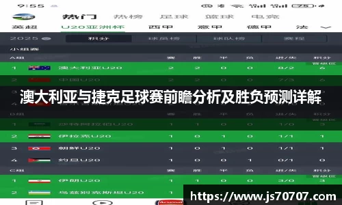 澳大利亚与捷克足球赛前瞻分析及胜负预测详解